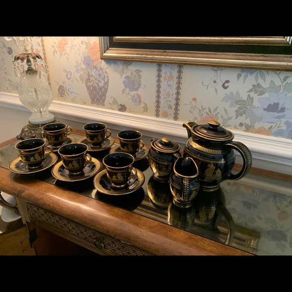 24K Gold Tea Set from Greece - Picture 3 of 8